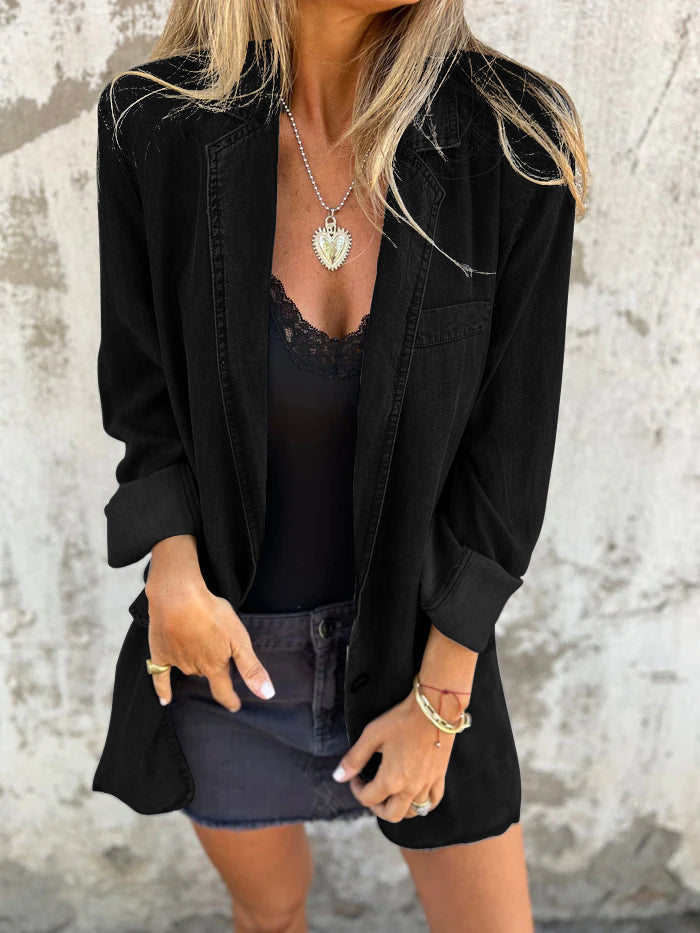 Ysabeau | Elegante giacca di denim casual