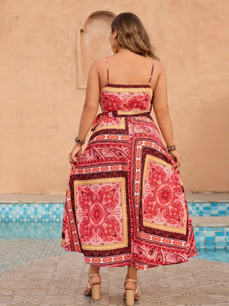 Hannah - Abito elegante senza maniche con scollo avvolgente