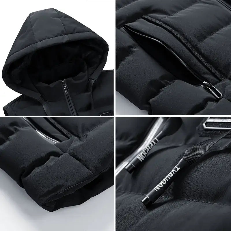 Yavina | Gilet invernale comodo con cappuccio
