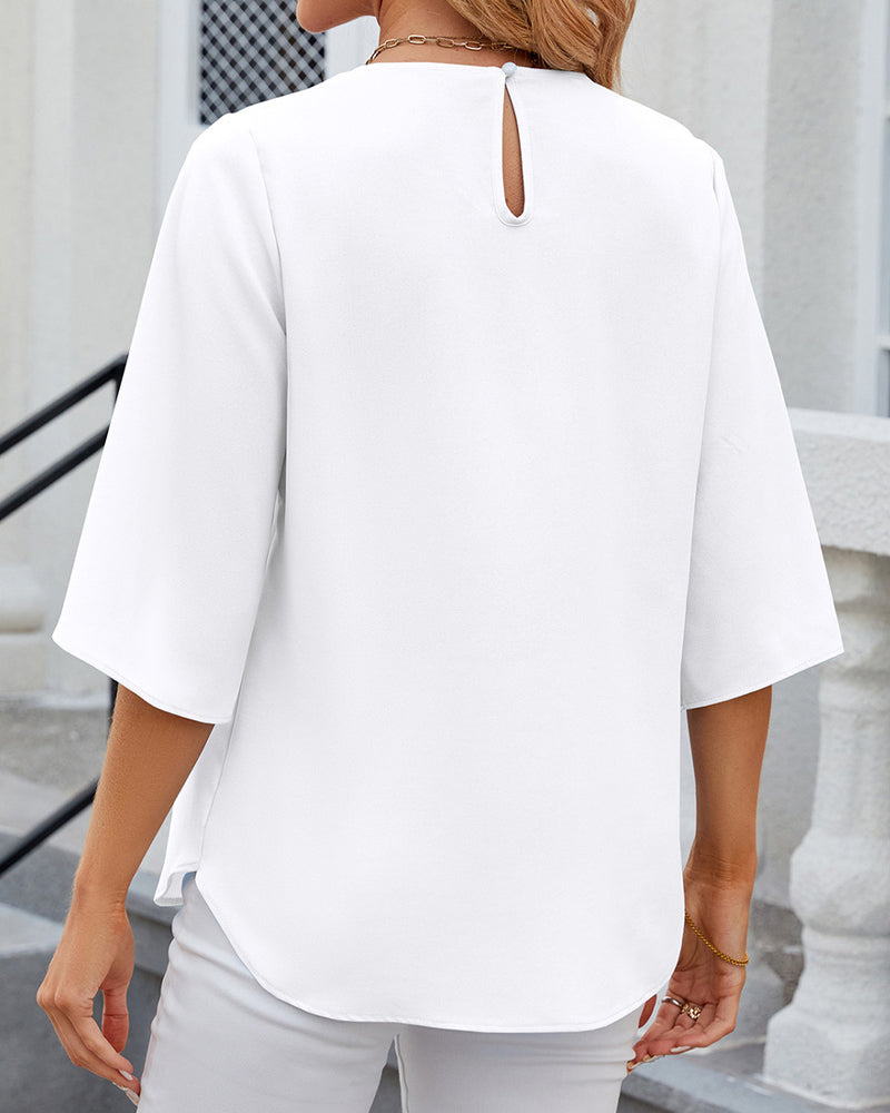 Lysann | Elegante top a maniche corte