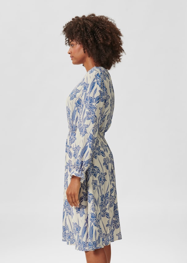 Ivy - Abito floreale da donna elegante e comodo con maniche lunghe