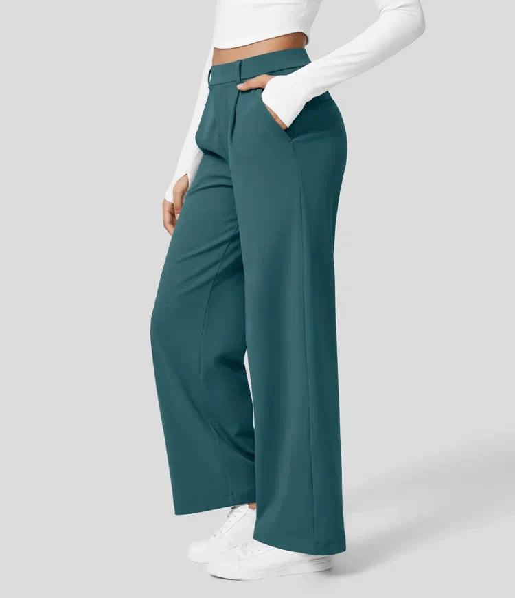 Sauzy | Pantaloni stretch a vita alta con gamba dritta