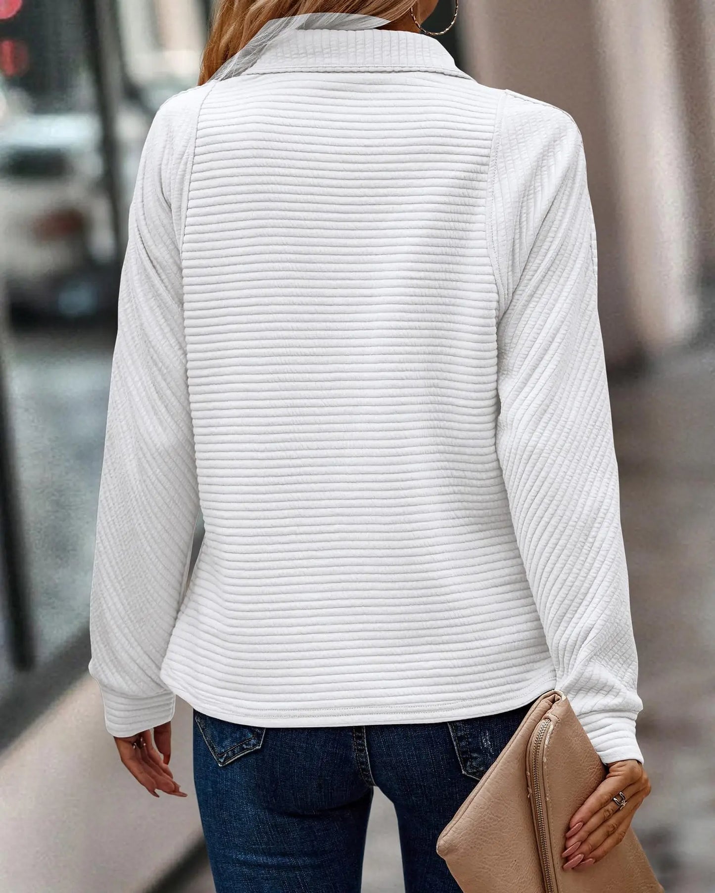 Gina | Maglione con zip casual