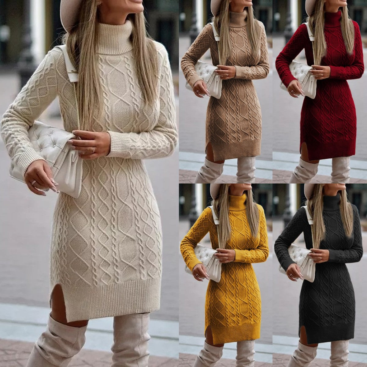 Aryana | Elegante abito autunno-inverno in maglia
