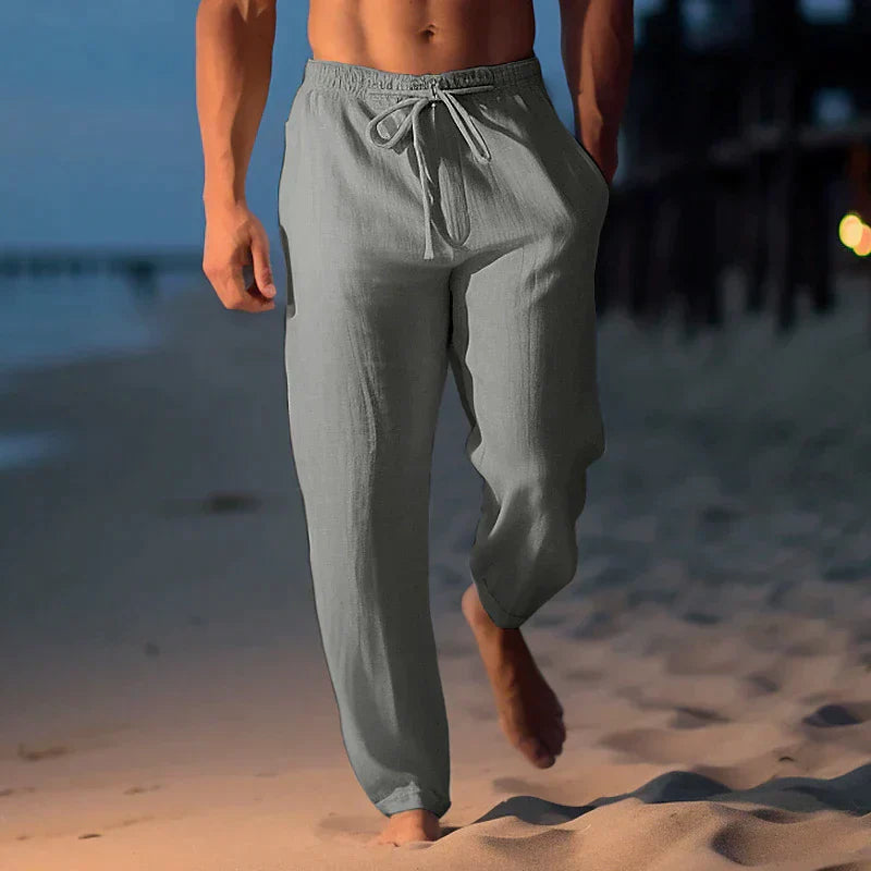 Yzzo | Pantaloni in lino alla moda per uomini
