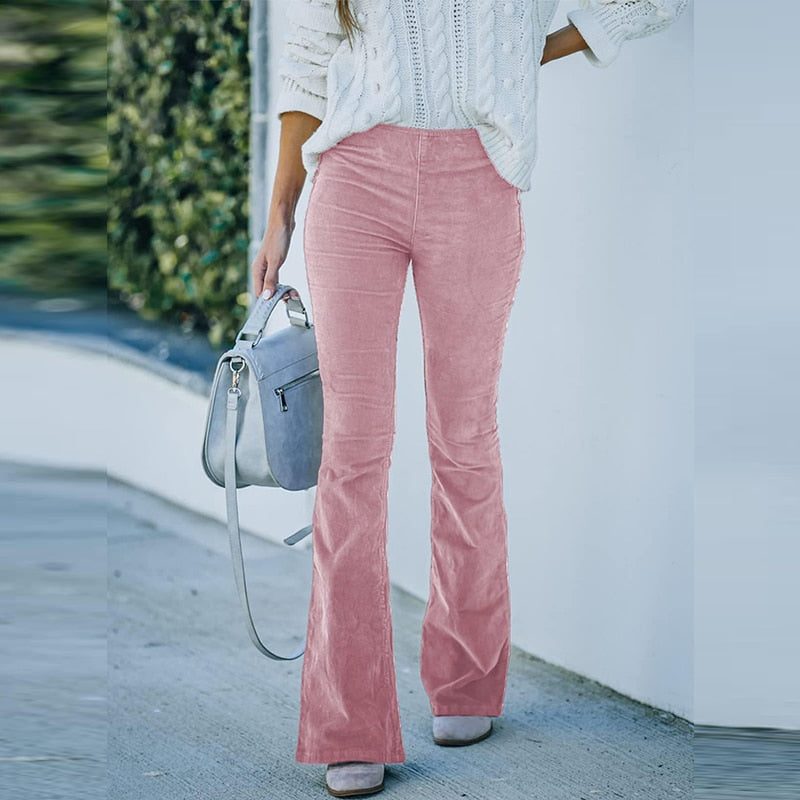 Walker - Pantaloni in corduroy lunghi elasticizzati