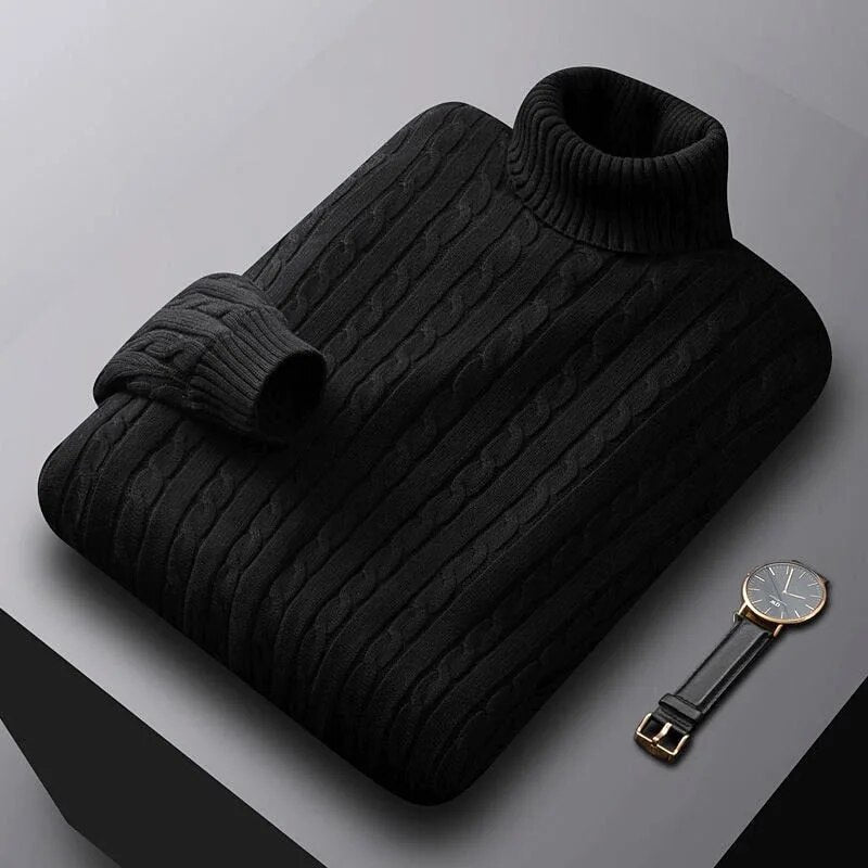 Remington | Elegante maglione invernale con colletto alto per uomini