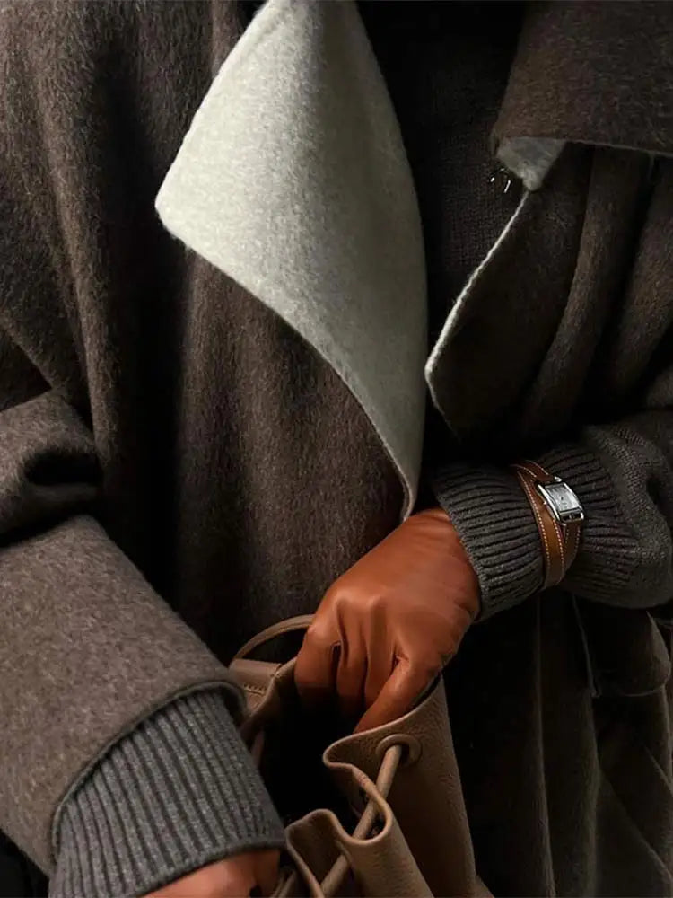 Zare | Lungo cappotto spesso da donna invernale accogliente