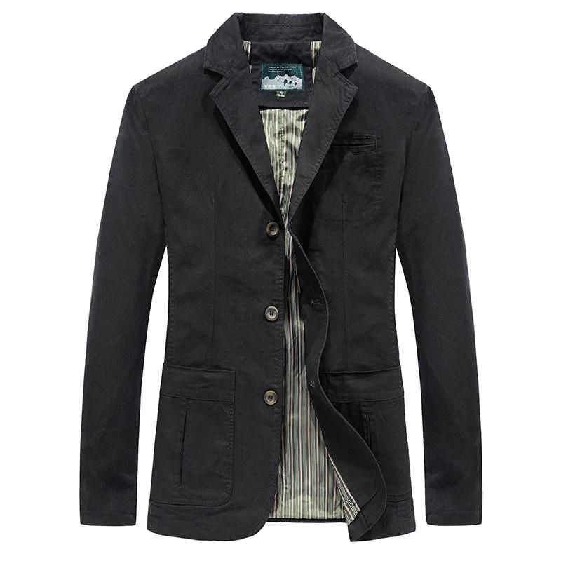 Gabrie | Cappotto impermeabile da uomo con colletto a revers e tasche pratiche