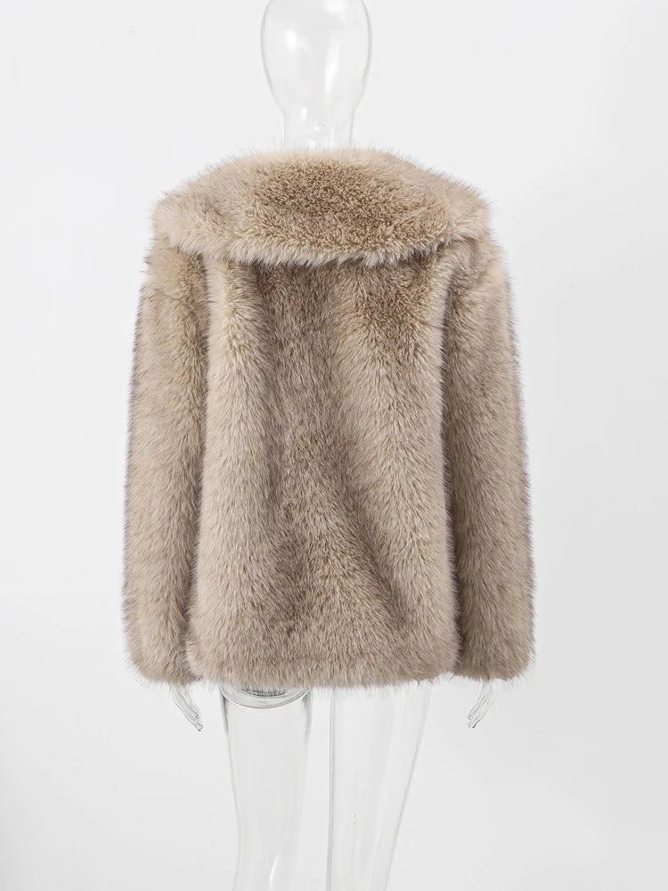 Keiira | Elegante cappotto in pelliccia sintetica da donna con nobiltà senza tempo