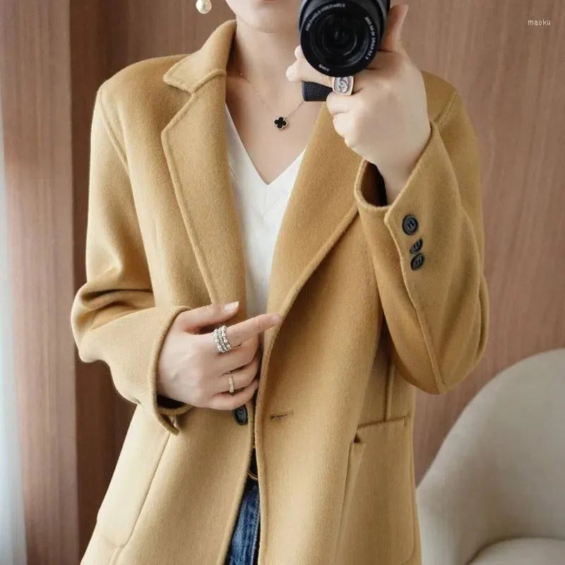 Tiberius | Blazer da donna in tweed spesso per autunno e inverno
