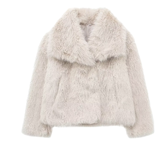 Giacca invernale donna | Design elegante | Aspetto in pelliccia sintetica morbida