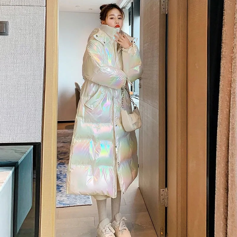 Holo | Grande cappotto in cotone luminoso per l'inverno