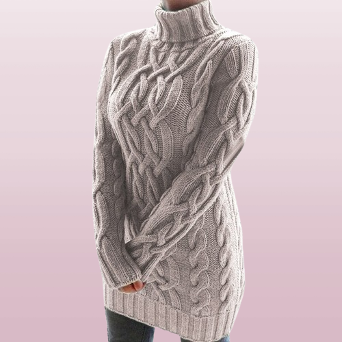 Brisael | Rimani caldo e accogliente con questo elegante vestito lavorato a maglia
