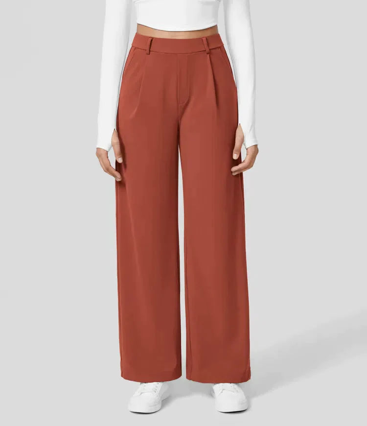 Sauzy | Pantaloni stretch a vita alta con gamba dritta