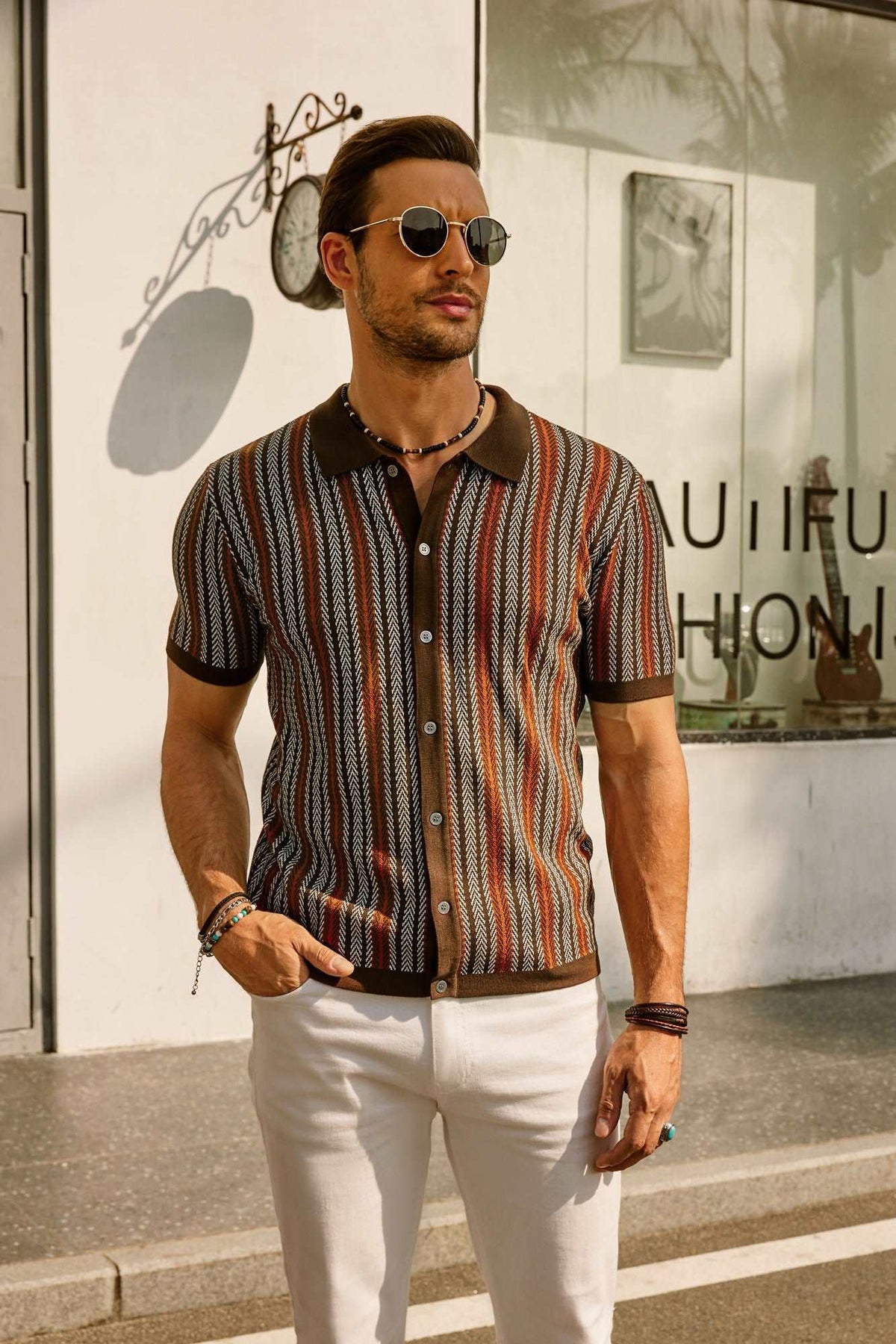 Erwin | Camicia a righe vintage anni '70