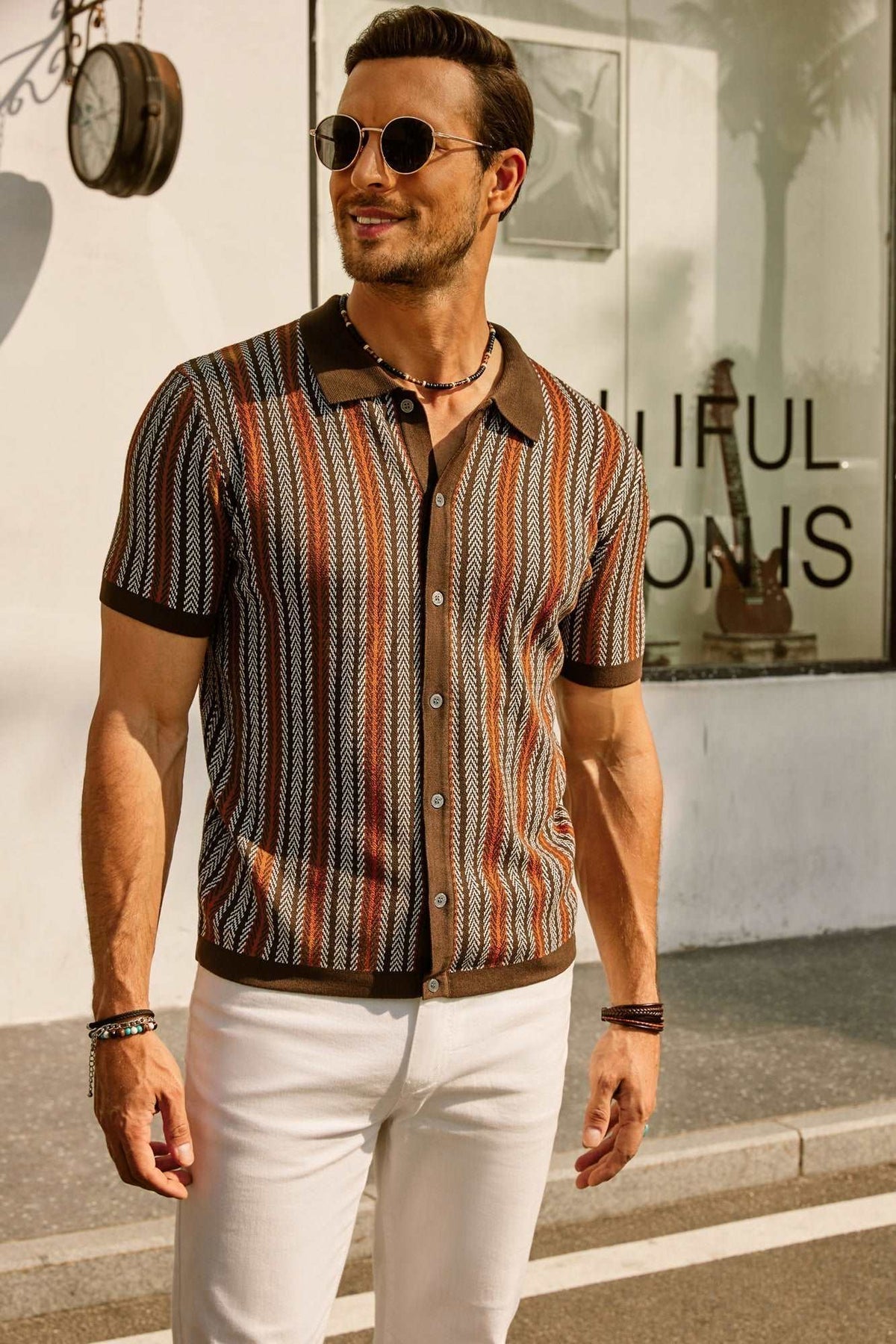Erwin | Camicia a righe vintage anni '70