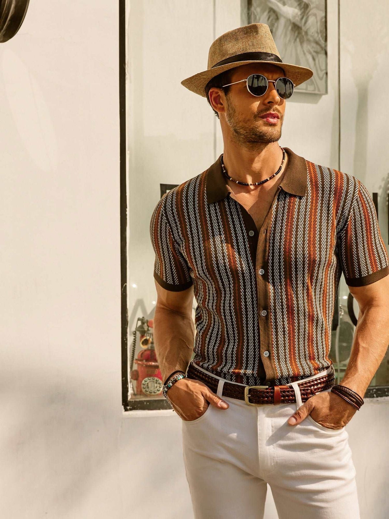 Erwin | Camicia a righe vintage anni '70