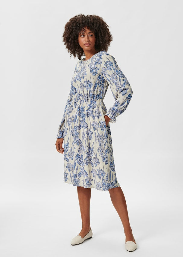 Ivy - Abito floreale da donna elegante e comodo con maniche lunghe