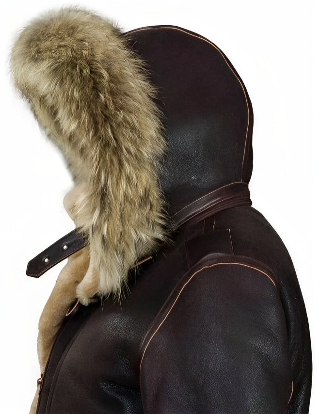 Giacca invernale da uomo | Stile B-7 | Foderata calda con effetto morbido in pelliccia