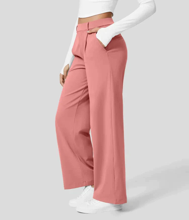 Sauzy | Pantaloni stretch a vita alta con gamba dritta
