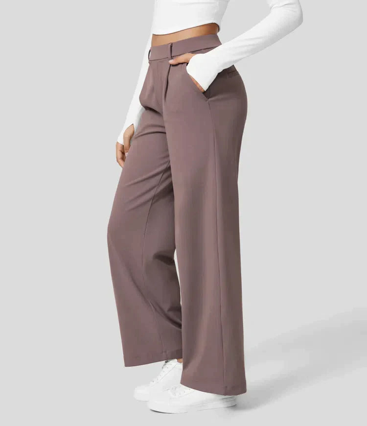 Sauzy | Pantaloni stretch a vita alta con gamba dritta