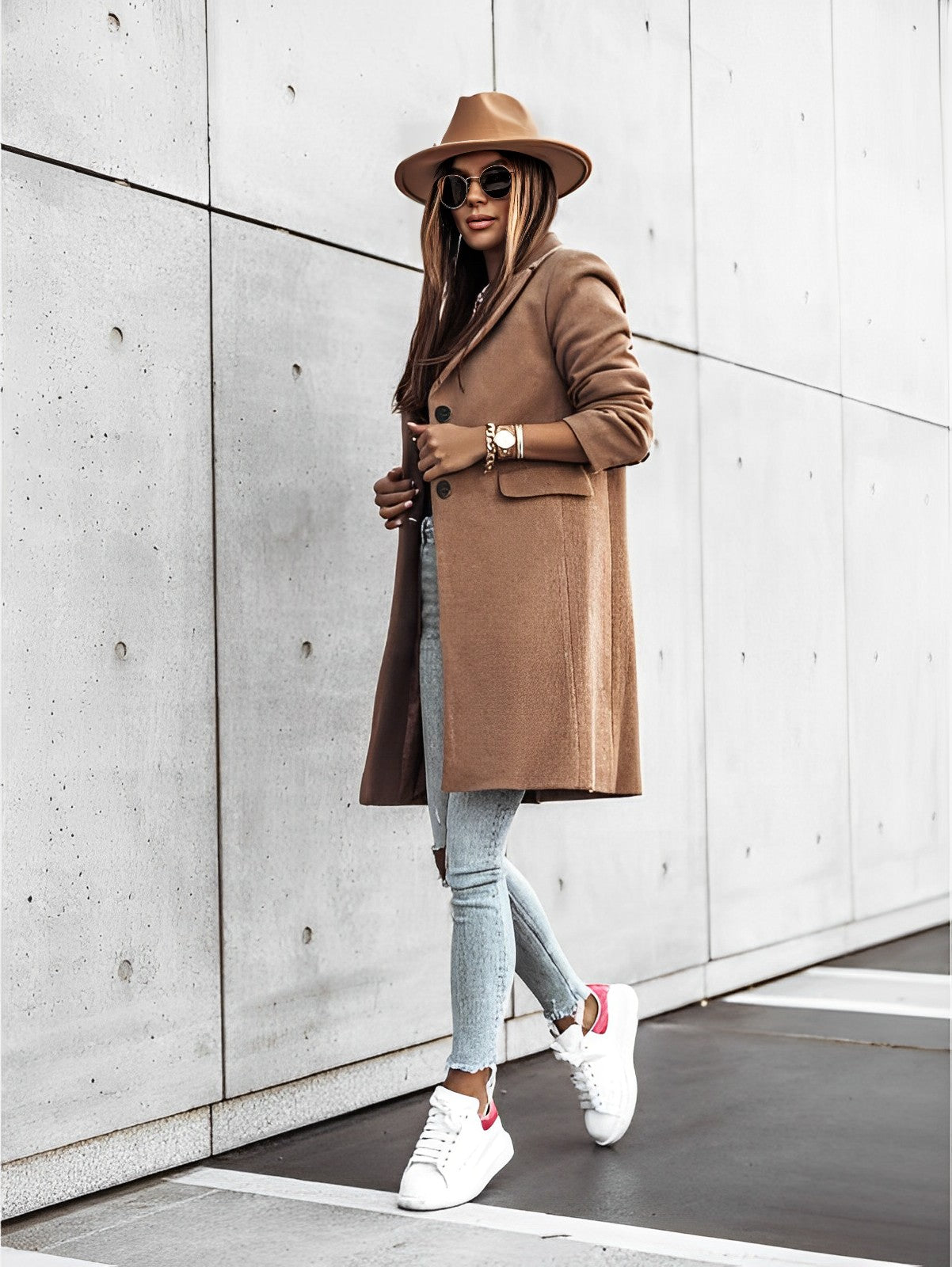 Mauren | Cappotto a maniche lunghe con 2 bottoni