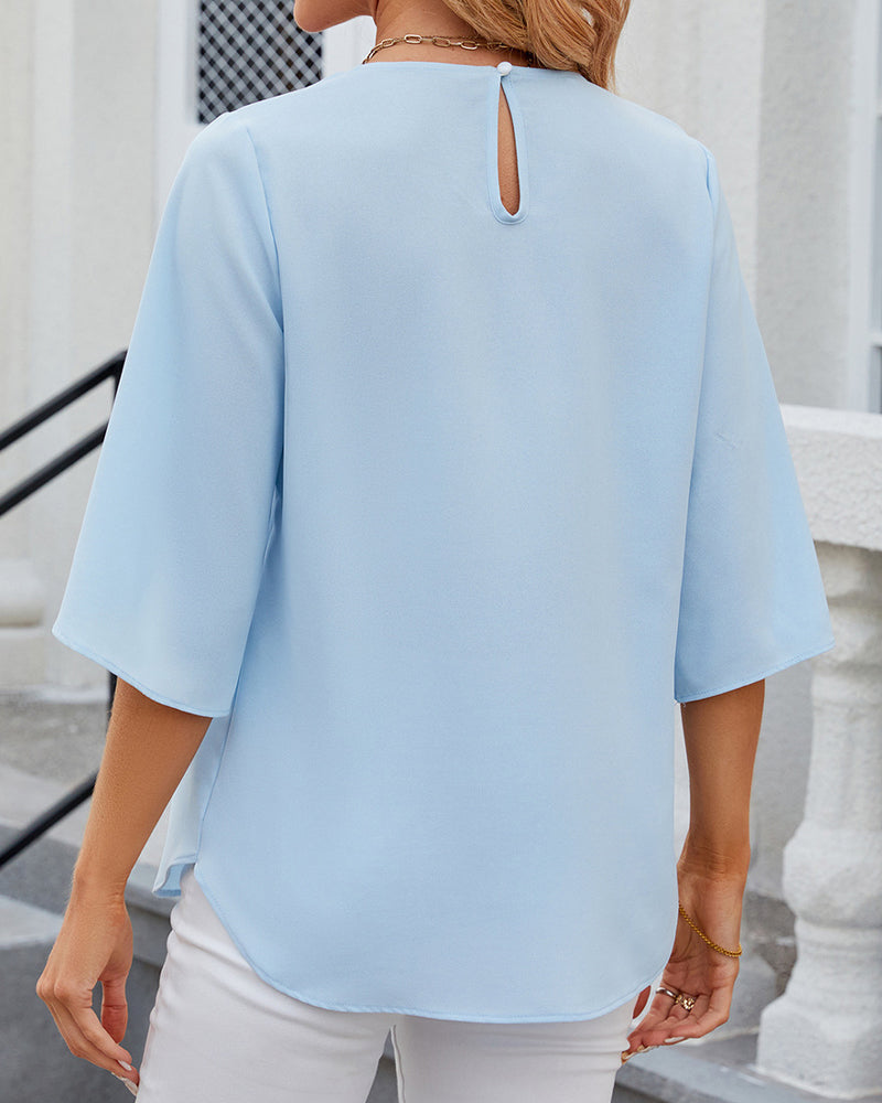 Lysann | Elegante top a maniche corte