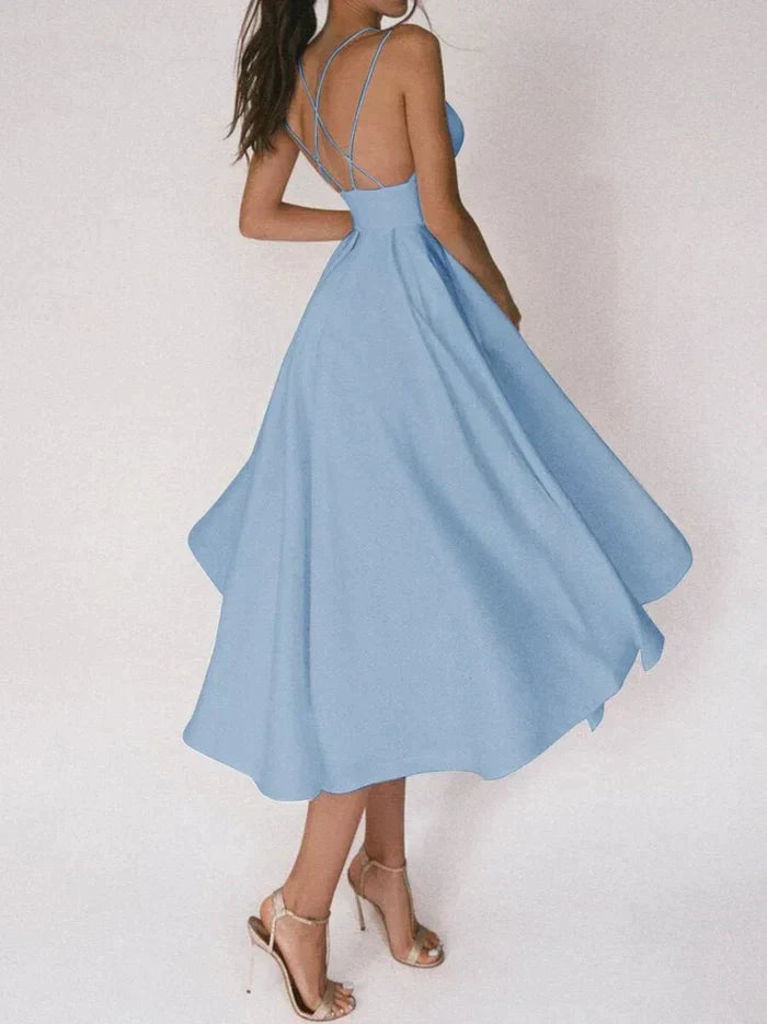 Tamitha | Elegante vestito con scollatura a V e spalline