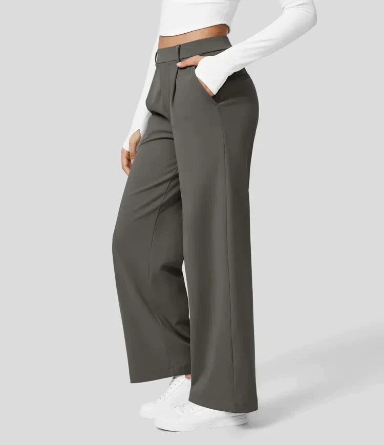 Sauzy | Pantaloni stretch a vita alta con gamba dritta