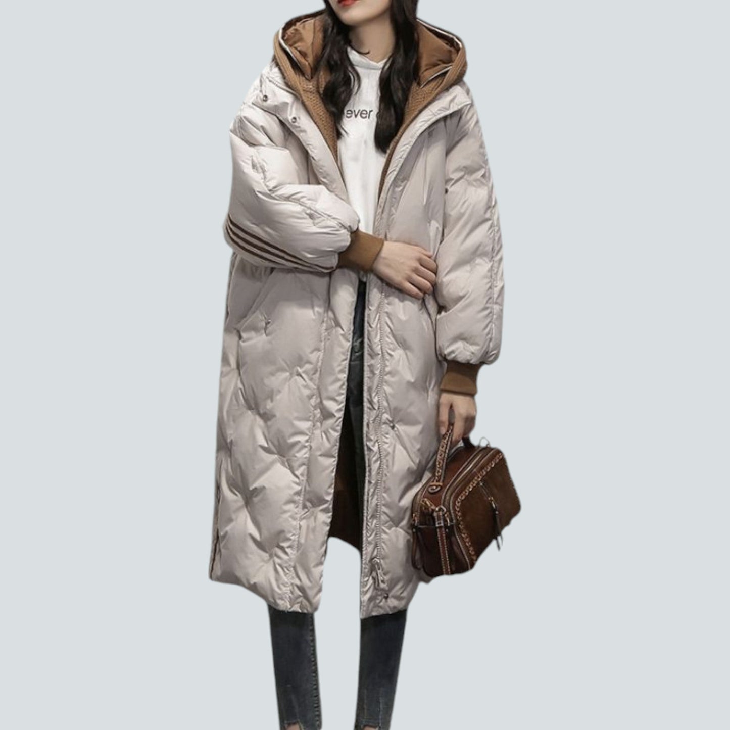 Donne | Giacca lunga beige