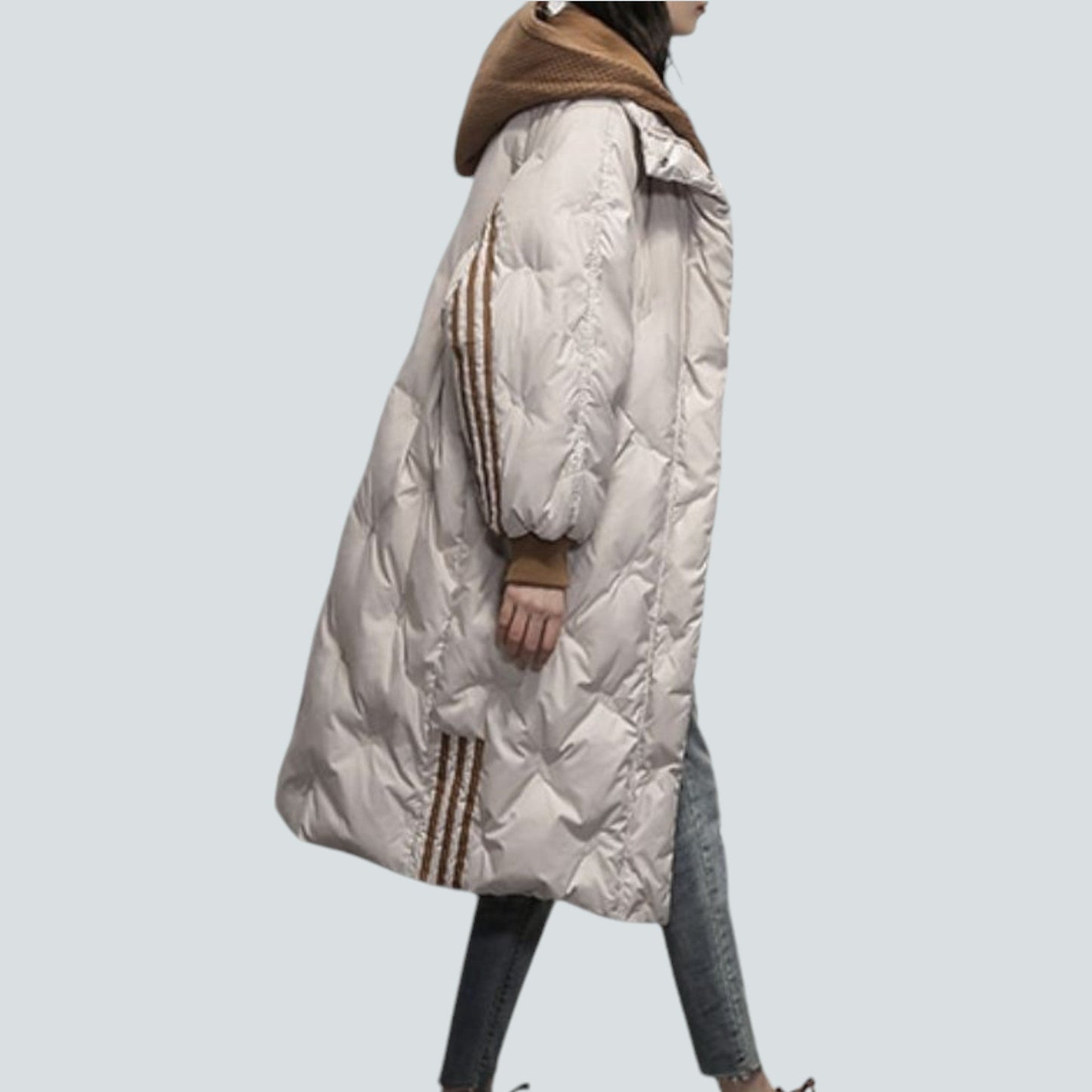 Donne | Giacca lunga beige