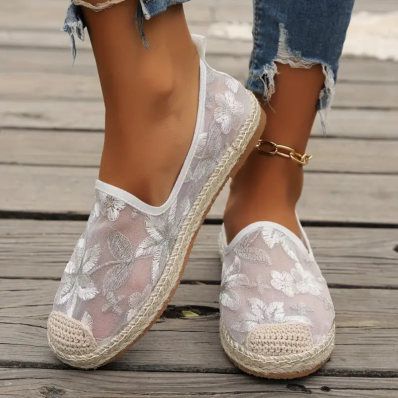 Nyssa | Espadrillas Casual con Punta in Mesh Slip-On