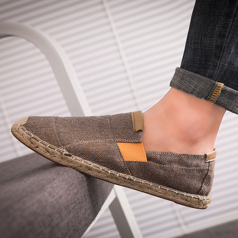 Bozz | Eleganti scarpe di paglia fatte a mano in tela