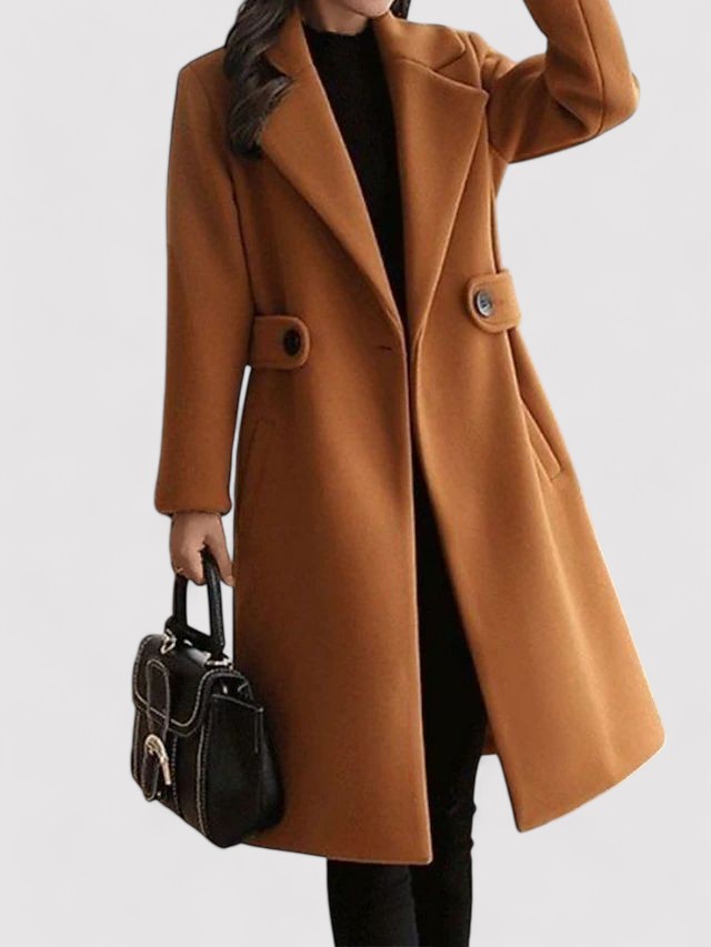 Lotte | Cappotto in lana invernale con cintura sottile