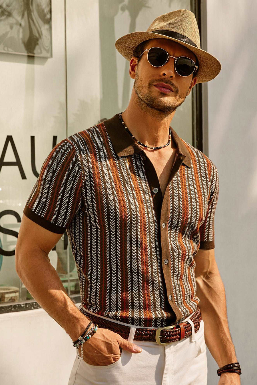 Erwin | Camicia a righe vintage anni '70