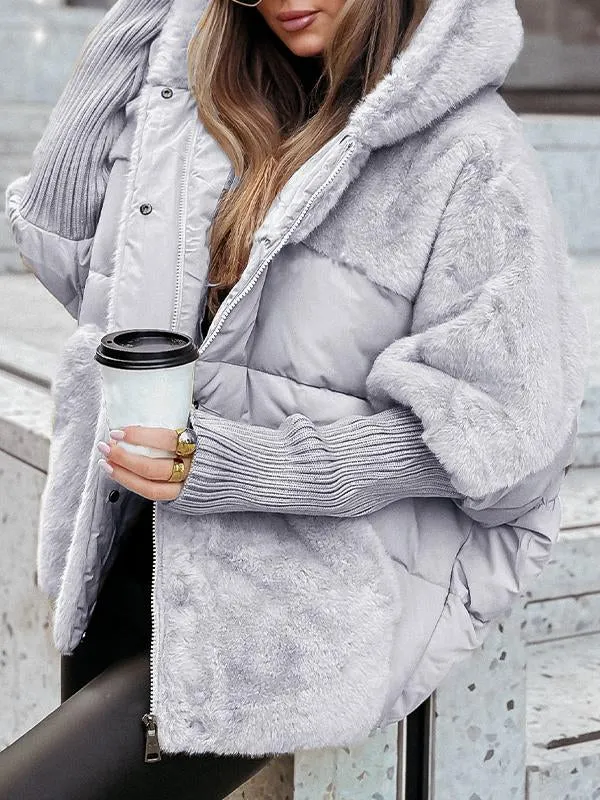 Sophie - Giacca termica invernale multicolore con cappuccio