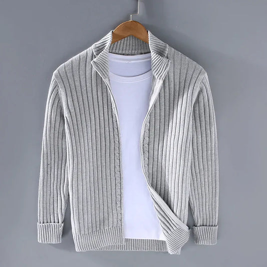 Frank™ - Cardigan Massimo in merino con zip