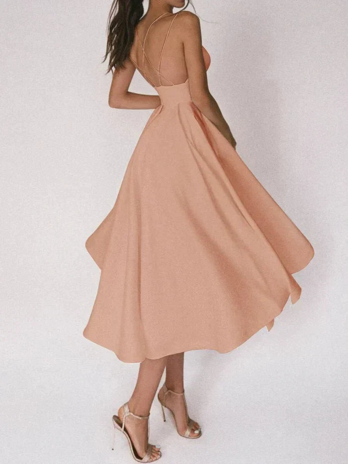 Tamitha | Elegante vestito con scollatura a V e spalline