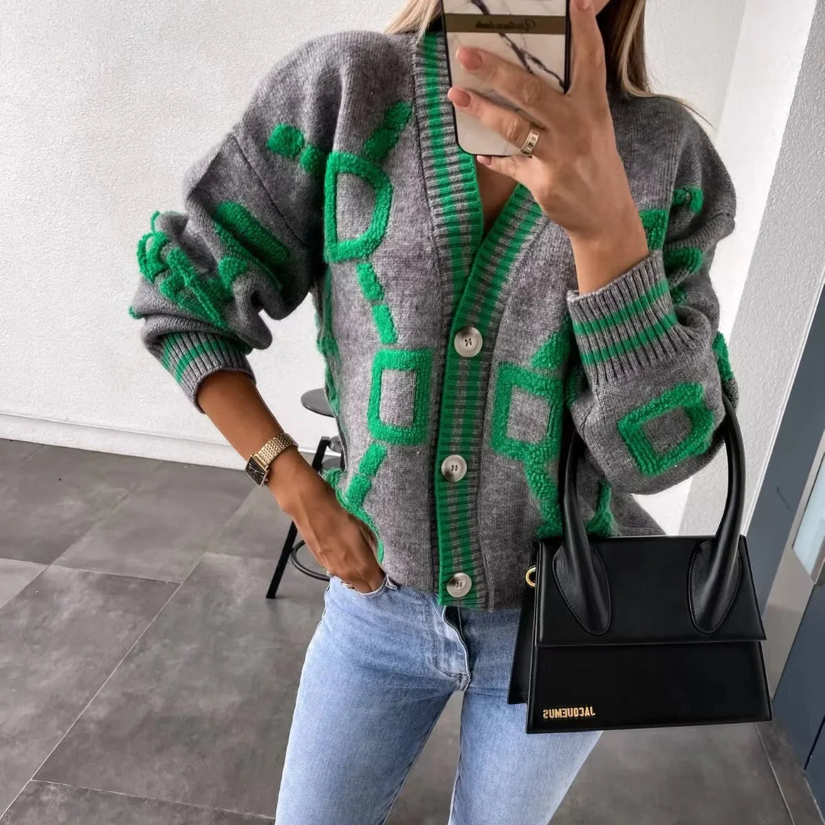 Haven - Comoda giacca a maglia