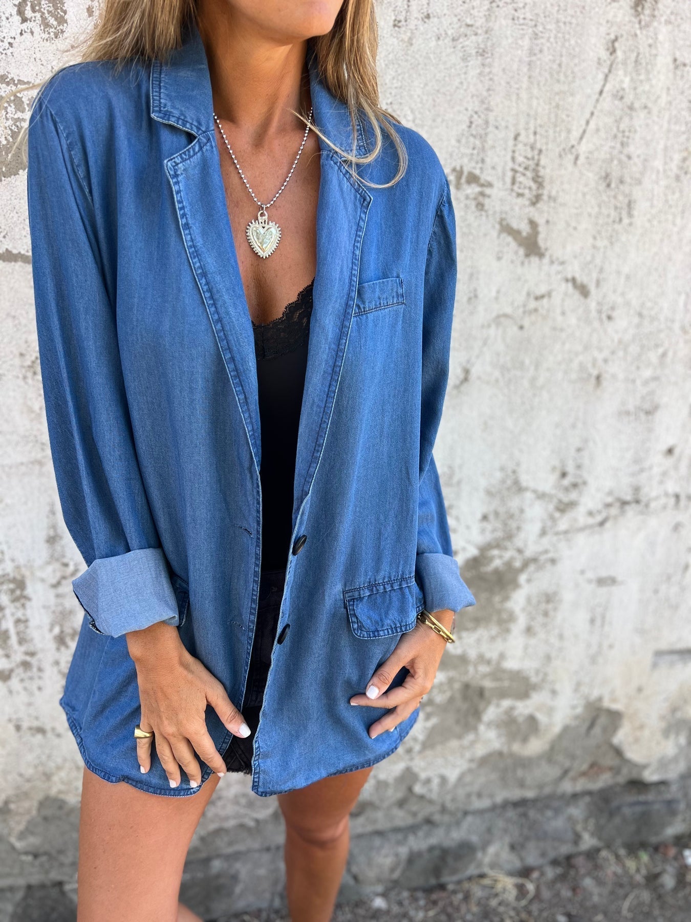 Ysabeau | Elegante giacca di denim casual