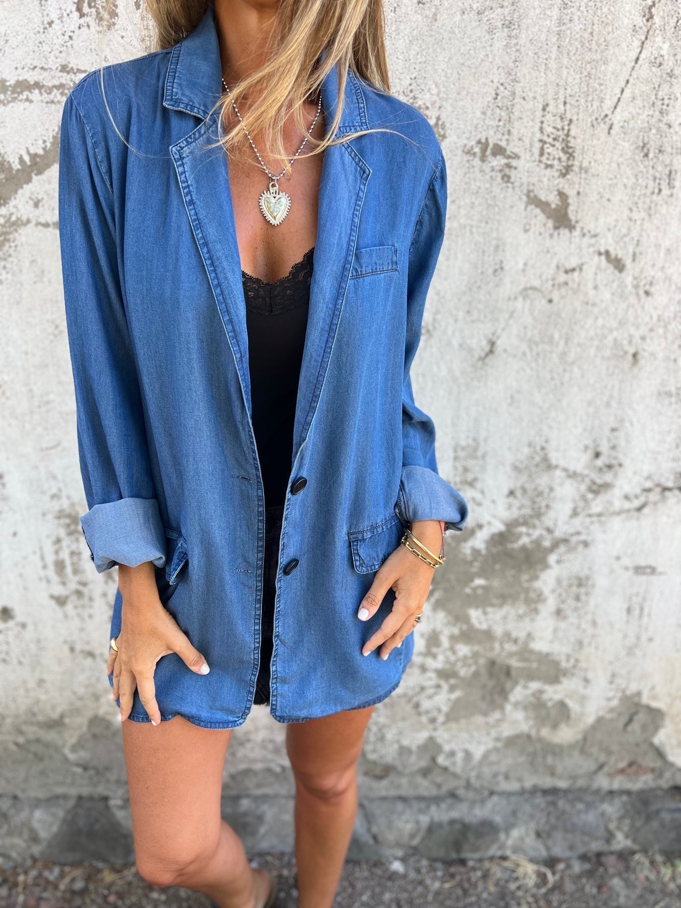 Ysabeau | Elegante giacca di denim casual