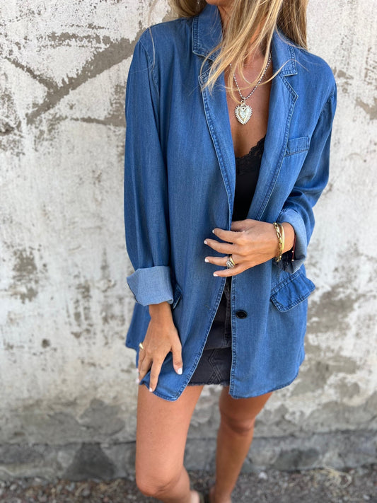 Ysabeau | Elegante giacca di denim casual