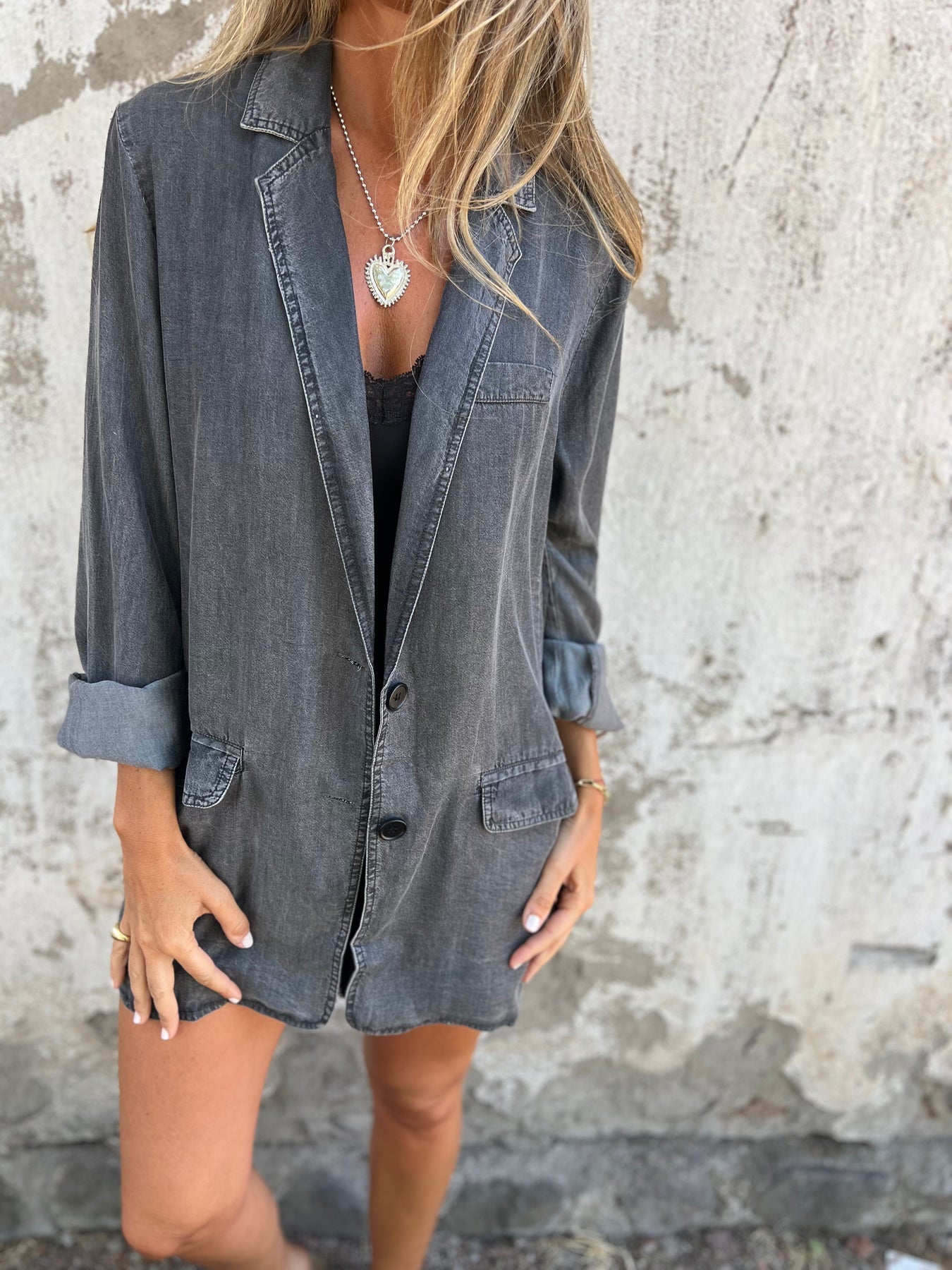 Ysabeau | Elegante giacca di denim casual