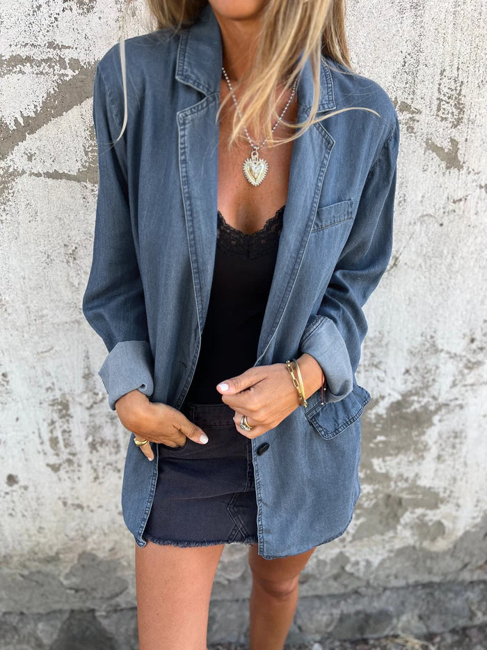 Ysabeau | Elegante giacca di denim casual