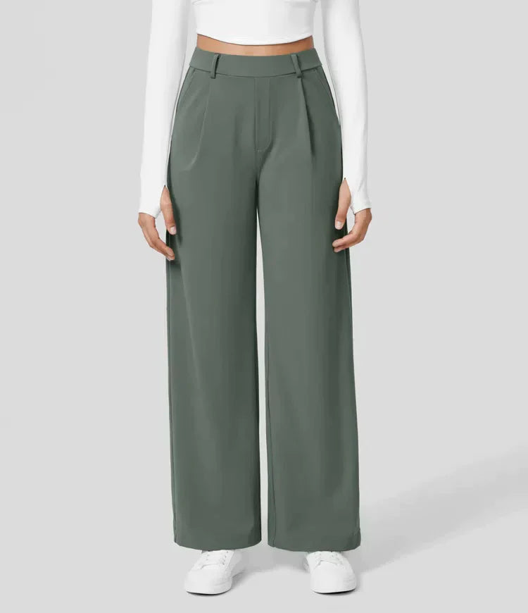 Sauzy | Pantaloni stretch a vita alta con gamba dritta