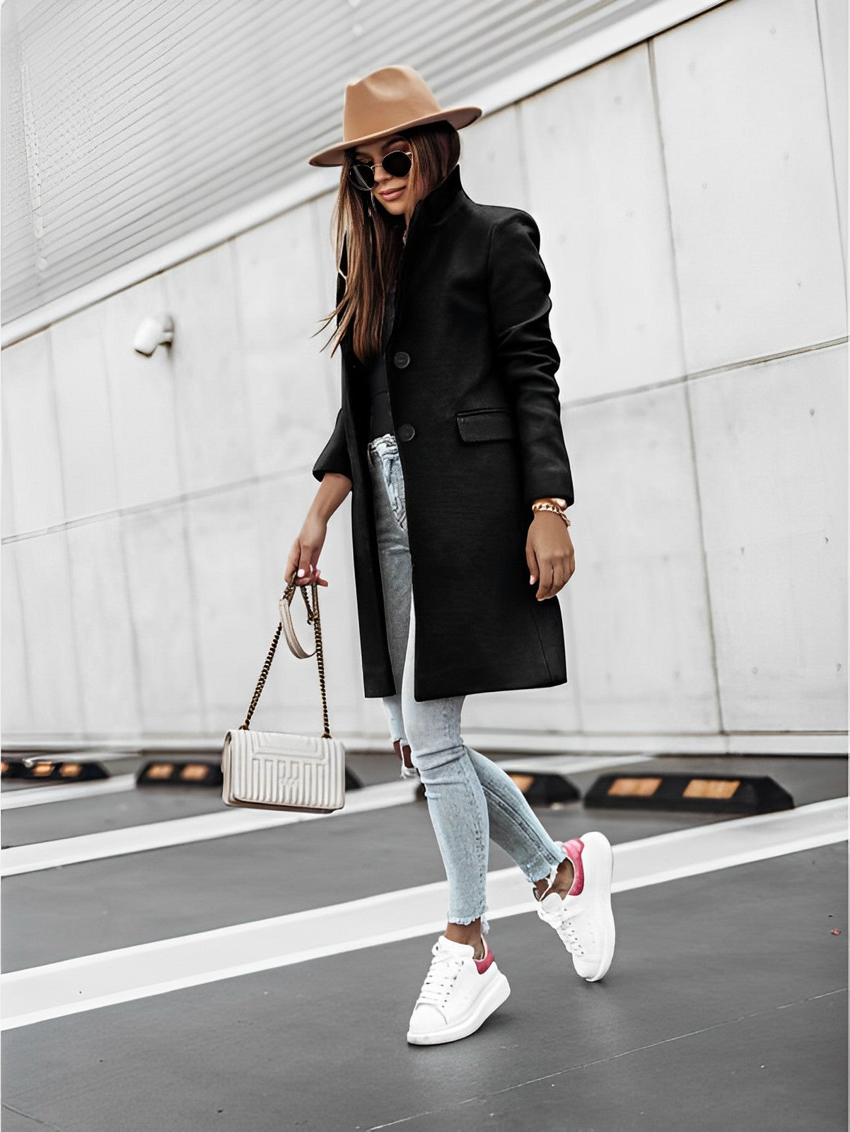 Mauren | Cappotto a maniche lunghe con 2 bottoni