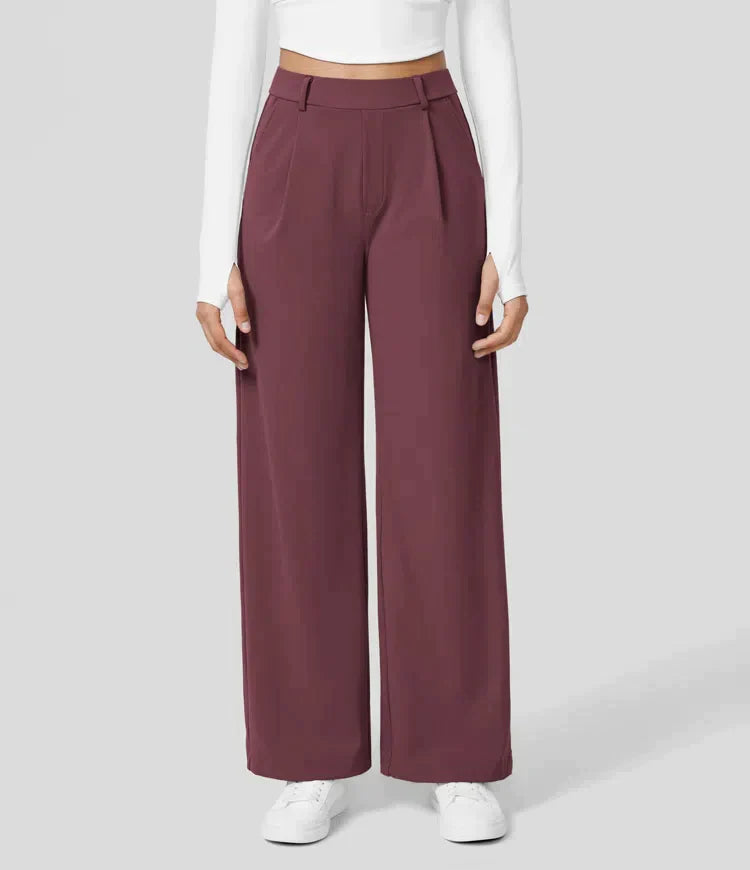 Sauzy | Pantaloni stretch a vita alta con gamba dritta