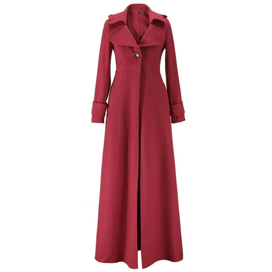 Cappotto invernale per donne | Trench coat lungo | Elegante e riscaldante | Antivento