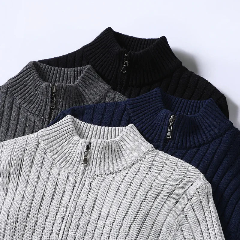 Frank™ - Cardigan Massimo in merino con zip
